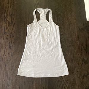 Whitish Grey lululemon tank top